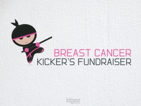 Logo-design-breast-cancer-kickers-fundraiser-Traralgon